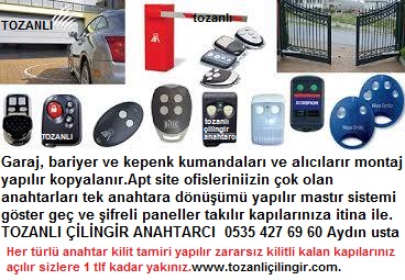 İzmir Bariyer,panjur,garaj ve kepenk alıcı kumanda tamiri sistemleri çiğli